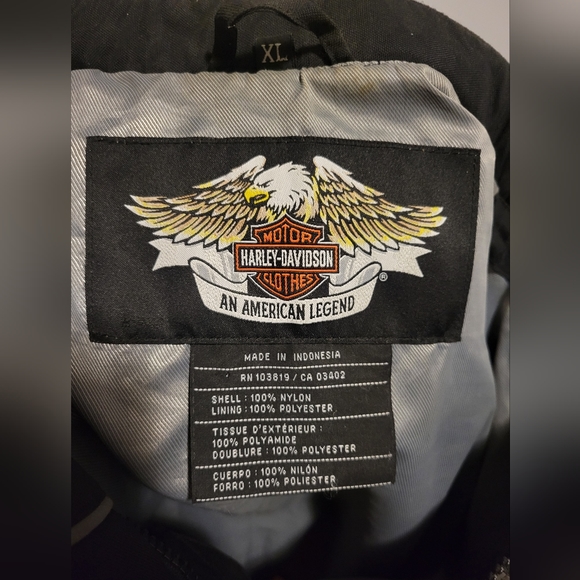 HARLEY DAVIDSON NYLON JACKET - Picture 4 of 6